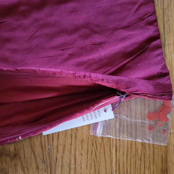 Vtg West Elm Sequin Floral Decorative Pillow Cover - NWT - Picture 7 of 8